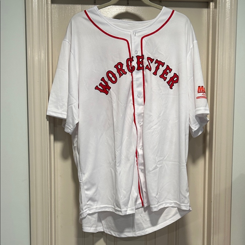 Success Worcester White and Red Men's Isaiah Campbell Jersey